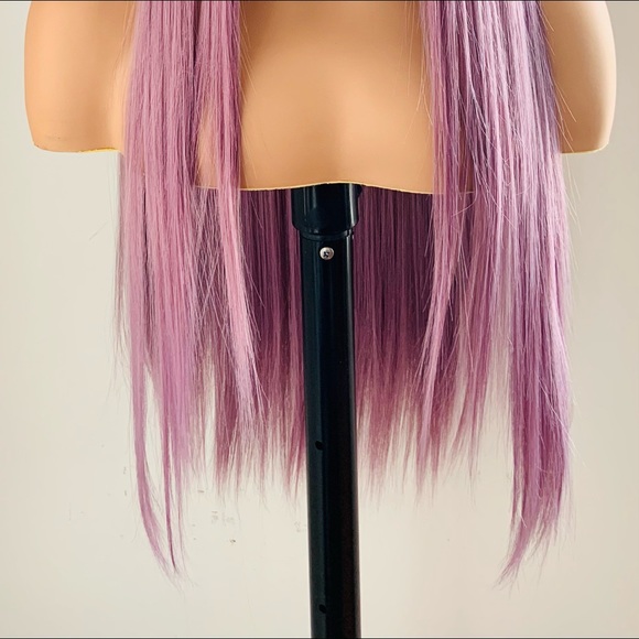 Gorgeous 28” Plum Purple Premium Synthetic Lace Front Wig - Picture 5 of 11